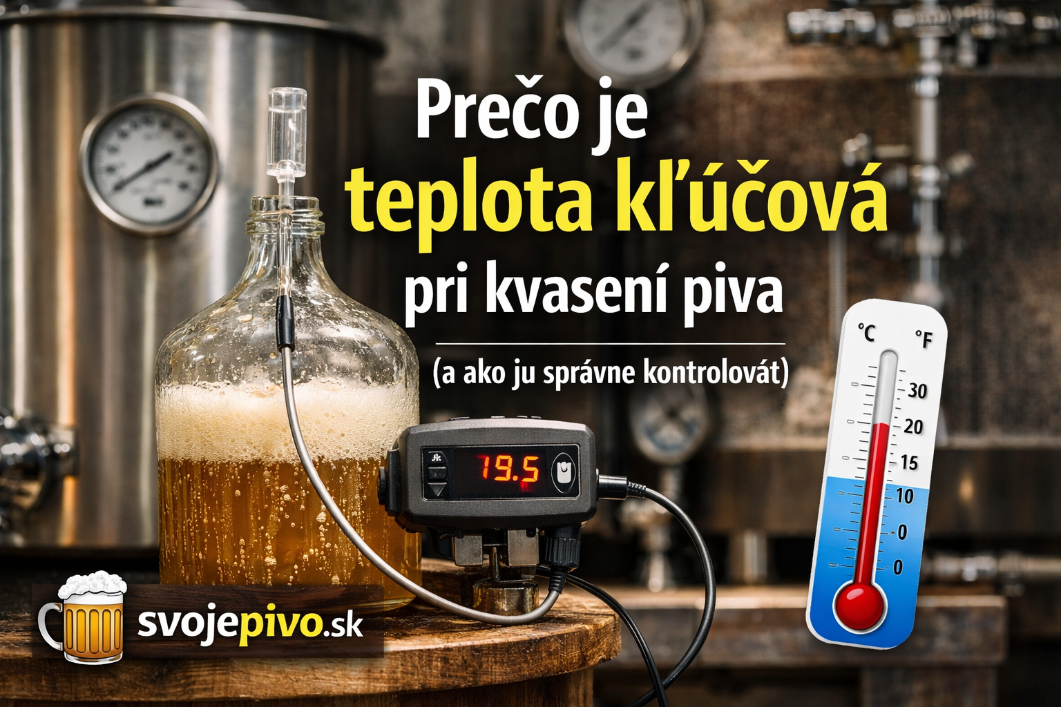 Prečo je teplota kľúčová pri kvasení piva (a ako ju správne kontrolovať)