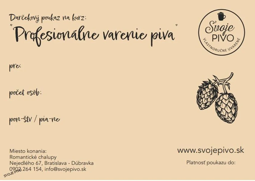 Kurz: Profesionálne varenie piva