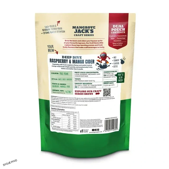 Mangrove Jack´s CS Raspberry & Mango Cider koncentrát
