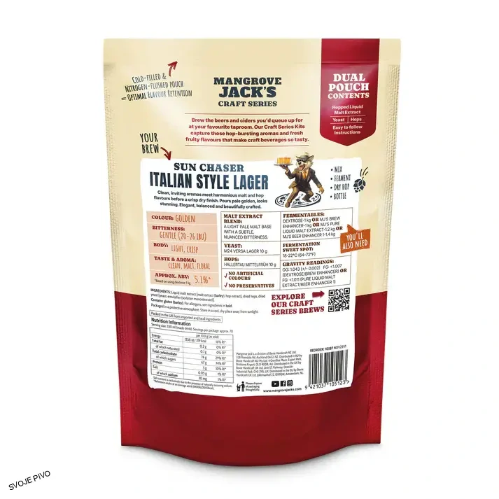Mangrove Jack´s CS Italian Style Lager mladinový koncentrát