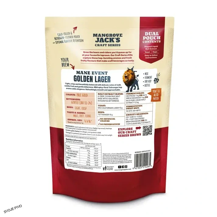 Mangrove Jack´s CS Golden Lager mladinový koncentrát