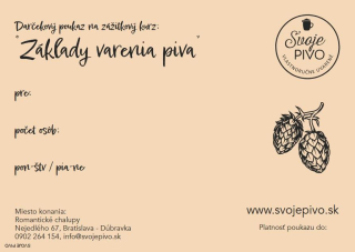 Zážitkový kurz "základy varenia piva"